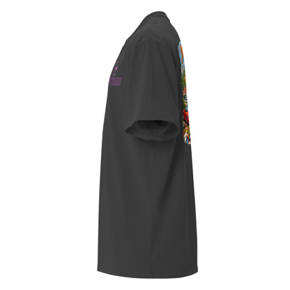 Nightshades Monaco Monte-Carlo Oversized faded t-shirt (multi color) — Faded Black / S