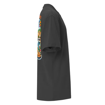 Nightshades St Tropez Oversized faded t-shirt (Multi color) — Faded Black / S