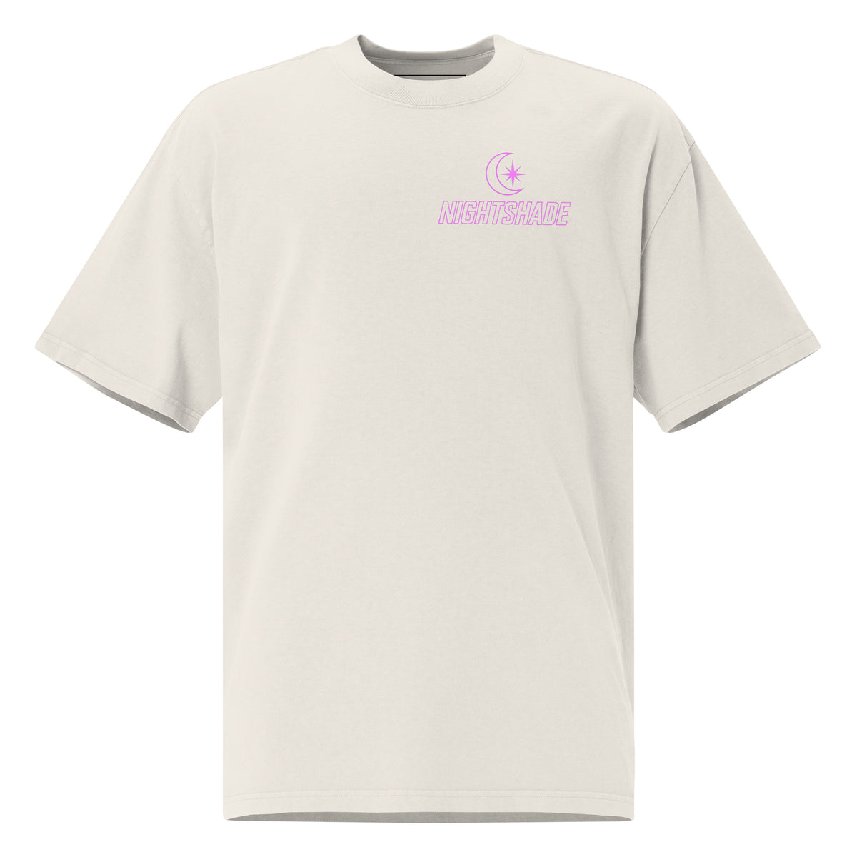 Nightshades St Tropez Oversized faded t-shirt (Multi color) — Faded Black / S