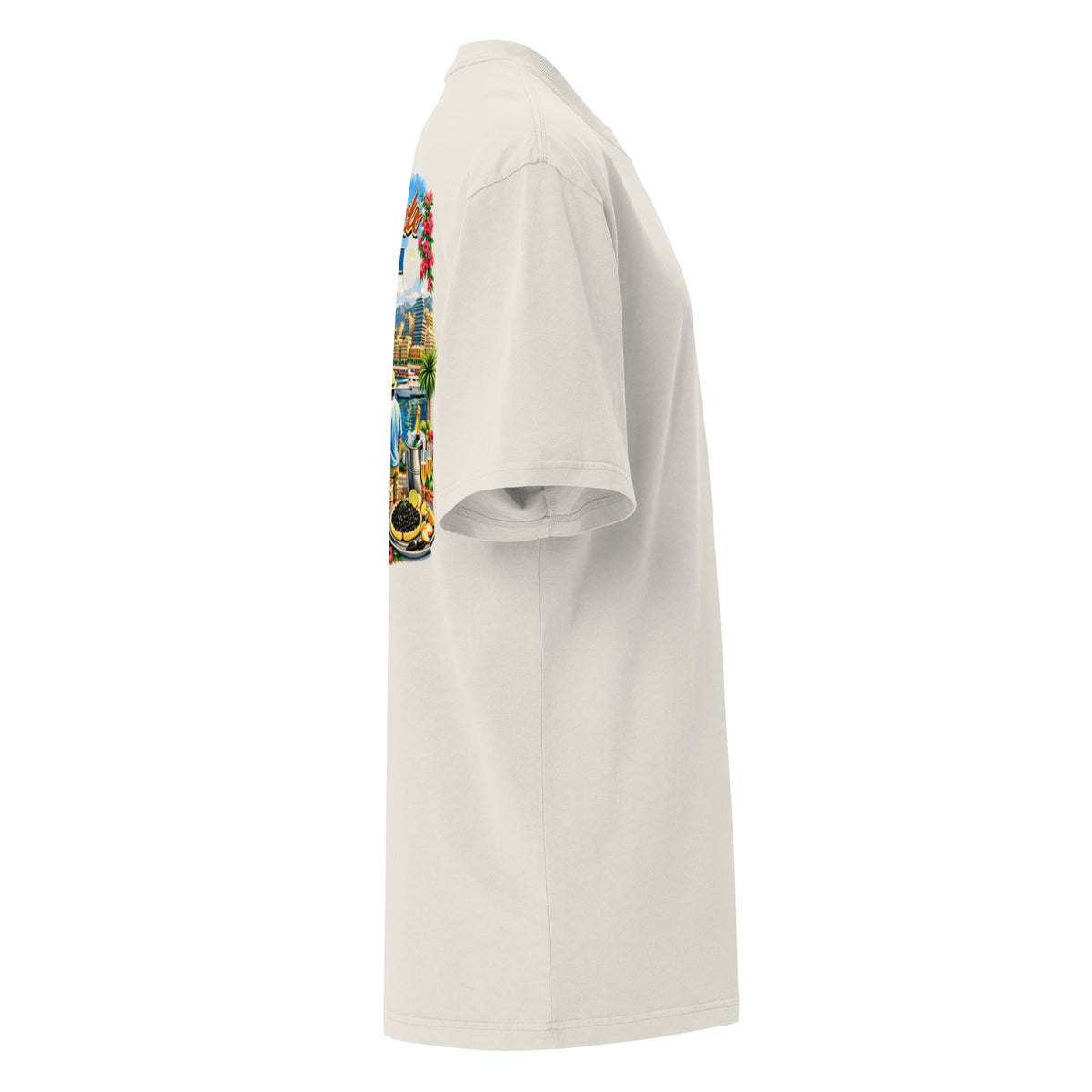 Nightshades Monaco Monte-Carlo Oversized faded t-shirt (multi color) — Faded Black / S