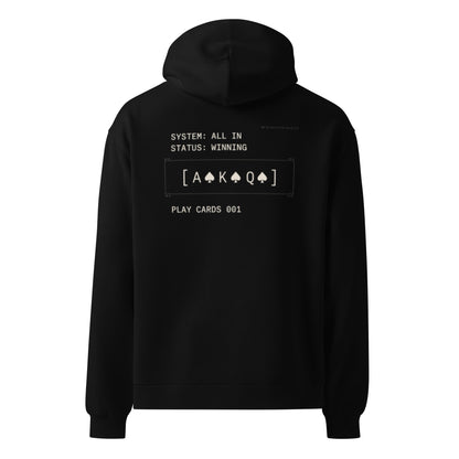 Play Cards System Win Unisex Oversized hoodie